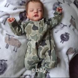 19in Finished Realistic Reborn Baby Doll Newborn Boy Girl Rooted Mohair Toy Gift