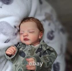 19in Finished Realistic Reborn Baby Doll Newborn Boy Girl Rooted Mohair Toy Gift