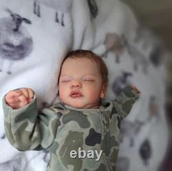 19in Finished Realistic Reborn Baby Doll Newborn Boy Girl Rooted Mohair Toy Gift