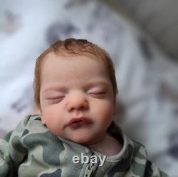 19in Finished Realistic Reborn Baby Doll Newborn Boy Girl Rooted Mohair Toy Gift