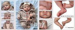 19in Realistic Newborn Baby Doll Silicone Baby Doll Twins Baby Reborn Baby Dolls