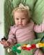 19in Realistic Toddler Reborn Baby Doll Soft Vinyl Rooted Hair Handmade Toy Gift