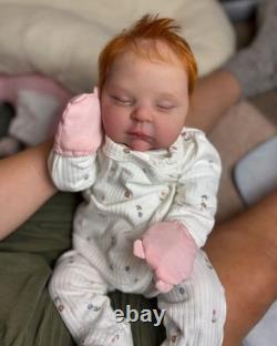19in Weighted Reborn Baby Doll Realistic Newborn Boy Girl Hand-Rooted Hair Gifts