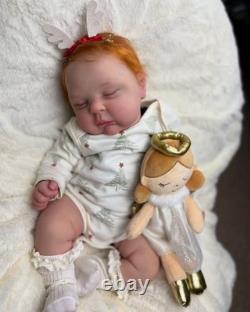 19in Weighted Reborn Baby Doll Realistic Newborn Boy Girl Hand-Rooted Hair Gifts