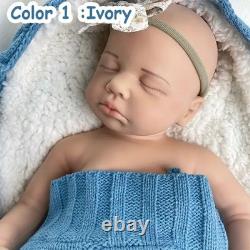 19in silicone girl doll reborn doll Christmas gift sleeping baby doll handmade