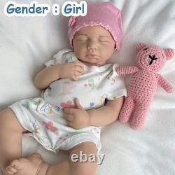 19in silicone girl doll reborn doll Christmas gift sleeping baby doll handmade