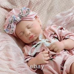 19in silicone girl doll reborn doll Christmas gift sleeping baby doll handmade
