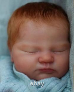 19inch Completed Sleeping Reborn Baby Doll Newborn Boy Girl Rooted Hair Toy Gift