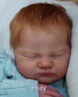 19inch Completed Sleeping Reborn Baby Doll Newborn Boy Girl Rooted Hair Toy Gift