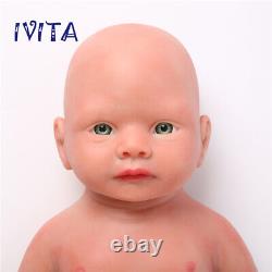 19inch Reborn Baby Toy Newborn Lifelike Full Body Silicone Girl Dolls