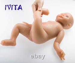 19inch Reborn Baby Toy Newborn Lifelike Full Body Silicone Girl Dolls
