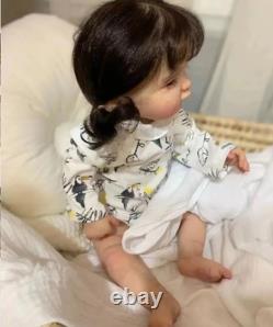 19inch Weighted Reborn Baby Doll Artist Painted Girl Hand-Rooted Hair Xmas Gift 19inch Weighted Reborn Baby Doll Artist Painted Girl Hand-Rooted Hair Xmas Gift