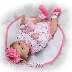 2 Pcs Reborn Twins Dolls 20'' Boy Girl Full Body Silicone Reborn Baby Doll