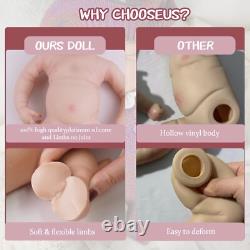 20.1'' solid silicone doll silicone reborn doll silicone girl doll toys gifts