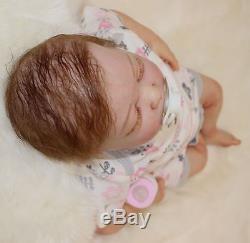 20 100% Handmade Girl doll Reborn Doll Newborn Lifelike Soft Vinyl silicone