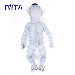 20 AVATAR Boy Full Silicone Reborn Doll Handmade Realistic Baby Doll With Hair