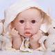 20'' Adorable Reborn Baby GIRL Full Body Silicone Doll Kids Playmate Toys