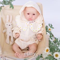 20'' Adorable Reborn Baby GIRL Full Body Silicone Doll Kids Playmate Toys