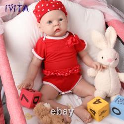20'' Big Baby Blue Eyes Girl Full Sililcone Baby Doll Lifelike Reborn Baby Doll
