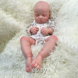 20 Full Body Silicone Reborn Doll Soft Flexible Newborn Girl Dolls with Clothes