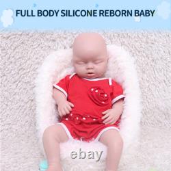 20'' IVITA Eyes Closed Silicone Reborn Doll Handmade Baby Girl Mouth Open