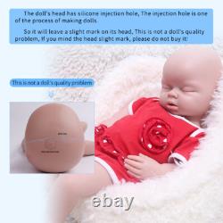20'' IVITA Eyes Closed Silicone Reborn Doll Handmade Baby Girl Mouth Open