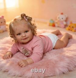 20 Inch Realistic Baby Dolls Girl Toddler, Lifelike Full Soft Vinyl Body Reborn
