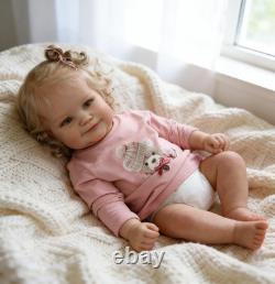 20 Inch Realistic Baby Dolls Girl Toddler, Lifelike Full Soft Vinyl Body Reborn