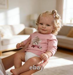 20 Inch Realistic Baby Dolls Girl Toddler, Lifelike Full Soft Vinyl Body Reborn
