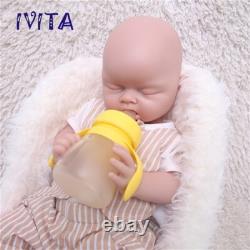 20''Lifelike Infant Boy Eyes Closed Silicone Reborn Doll Can take a pacifier