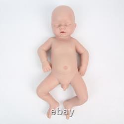 20''Lifelike Infant Boy Eyes Closed Silicone Reborn Doll Can take a pacifier
