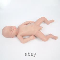 20''Lifelike Infant Boy Eyes Closed Silicone Reborn Doll Can take a pacifier