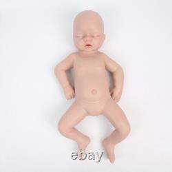 20'' Lifelike Infant Girl Eyes Closed Silicone Reborn Doll Can take a pacifier