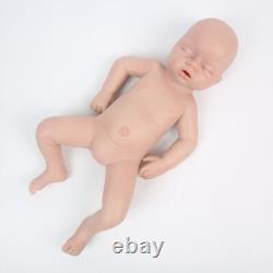 20'' Lifelike Infant Girl Eyes Closed Silicone Reborn Doll Can take a pacifier
