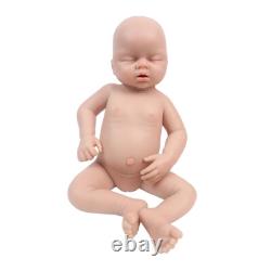 20'' Lifelike Infant Girl Eyes Closed Silicone Reborn Doll Can take a pacifier