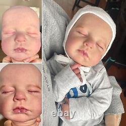 20 Newborn Sleeping Reborn Baby Dolls Girls Silicone Cloth Body Realistic Doll