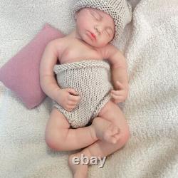 20 Painted Full Silicone Reborn Baby Doll Soft Silicone Newborn Girl Kits 6.8lb