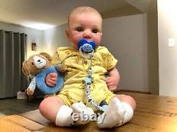 20 REALISTIC REBORN BABY BOY DOLL LIFELIKE SIGNED 190/1000 by ADRIE STOETE