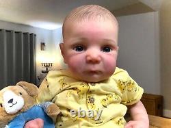 20 REALISTIC REBORN BABY BOY DOLL LIFELIKE SIGNED 190/1000 by ADRIE STOETE