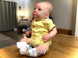 20 REALISTIC REBORN BABY BOY DOLL LIFELIKE SIGNED 190/1000 by ADRIE STOETE