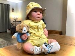 20 REALISTIC REBORN BABY BOY DOLL LIFELIKE SIGNED 190/1000 by ADRIE STOETE