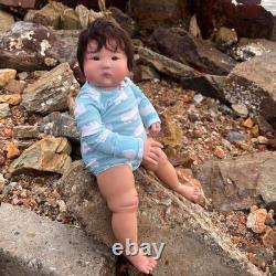 20 Reborn Baby Doll Asian Face Single Eyelid Short Hair Cloth Body Fat Baby 20 Reborn Baby Doll Asian Face Single Eyelid Short Hair Cloth Body Fat Baby