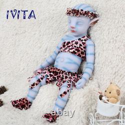 20'' Sleeping Avatar Baby Girl Full Body Waterproof Silicone Reborn Doll Gifts