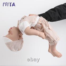 20 Sleeping Boy Reborn Baby Doll Newborn Full Body Silicone Xmas Gifts IVITA