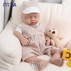 20 Sleeping Boy Reborn Baby Doll Newborn Full Body Silicone Xmas Gifts IVITA