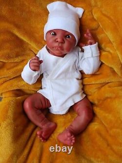 20 biracial cute reborn baby doll booboo baby open eyes bald boy or girl