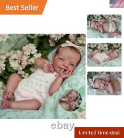 20-inch Reborn Baby Doll Lifelike Silicone Vinyl Girl Doll with Accessories