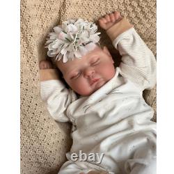 20In Real Reborn Sleeping Baby Dolls Lifelike Newborn Soft Body Silicone Doll