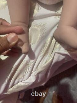 20Lifelike Reborn Baby Doll Girl Newborn Silicone Doll Infant Used