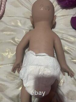 20Lifelike Reborn Baby Doll Girl Newborn Silicone Doll Infant Used